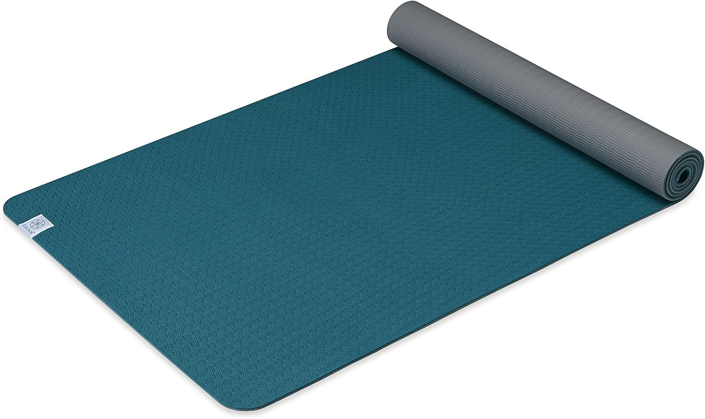 Gaiam Yoga Mat Performance TPE Exercise & Fitness Mat for All Types of Yoga, Pilates & Floor Exercises