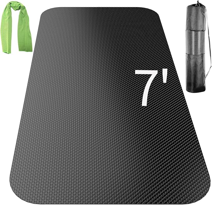 Large Exercise Mat,Exercise Equipment Mat,Treadmill Mat, Exercise Bike Mat, Workout Mats for Home Gym Mats Gym Flooring Rubber Workout Mat Fitness Mat Large Yoga Mat Cardio Mat for Weightlifting, Jump Rope, Non-slipping - Bloomnest