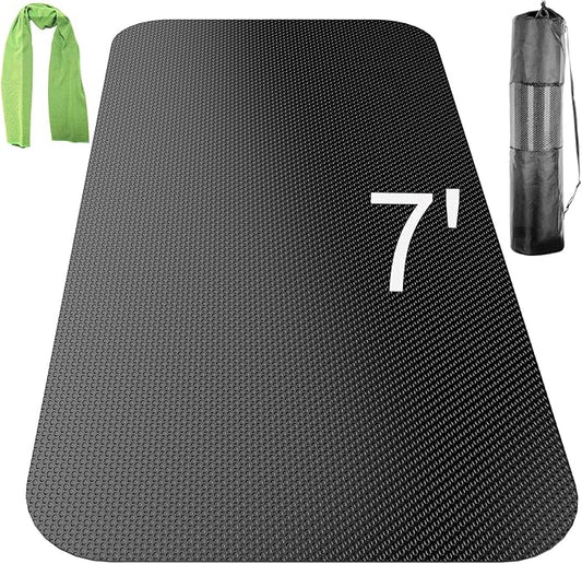 Large Exercise Mat,Exercise Equipment Mat,Treadmill Mat, Exercise Bike Mat, Workout Mats for Home Gym Mats Gym Flooring Rubber Workout Mat Fitness Mat Large Yoga Mat Cardio Mat for Weightlifting, Jump Rope, Non-slipping - Bloomnest