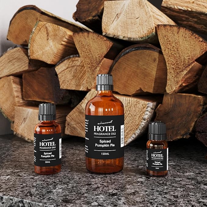 AirScent Spiced Pumpkin Pie Holiday Diffuser Oil - Premium Pumpkin Spice Holiday Fragrance Oil for Ultrasonic and Waterless Diffusers and Crafting - 500ml, 16.9 fl oz Glass Bottle - Bloomnest