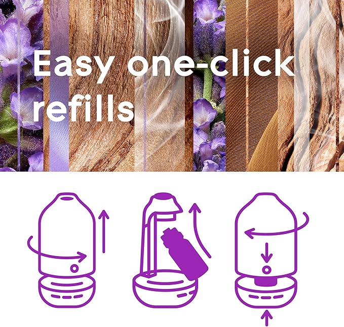 Glade Aromatherapy Diffuser & Essential Oil, Air Freshener for Home, Choose Calm Scent with Notes of Lavender & Sandalwood, 0.56 Fl Oz - Bloomnest