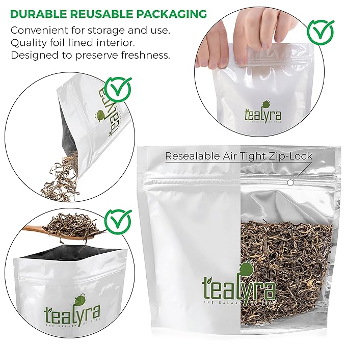Tealyra - Golden Dragon Yellow Tea - Rare Unique Loose Leaf Tea - Antioxidants Rich - Caffeine Medium - 112g (4-ounce) - Bloomnest