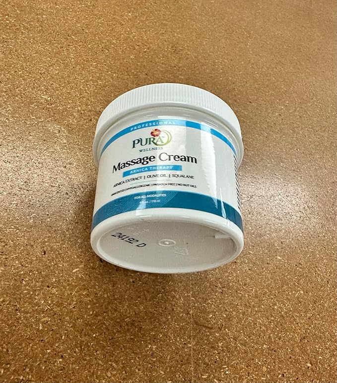 Wellness Professional Arnica Therapy 4oz Massage Cream, Cream for Bruising, Olive Oil, Arnica Extract, Unscented, Hypoallergenic, Natural, Skin Moisturizing & Hydrating, Deep Tissue, Wellness - Bloomnest