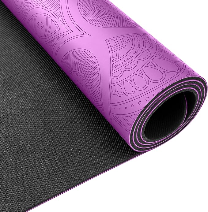 Clever Yoga Liquid Balance Thick Yoga Mat - Pro Exercise Yoga Mat with Non-Slip Surface for Home Gym, Earth-Friendly & Recyclable Pilates and Workout Pad Women & Men, 4.5 mm - Bloomnest