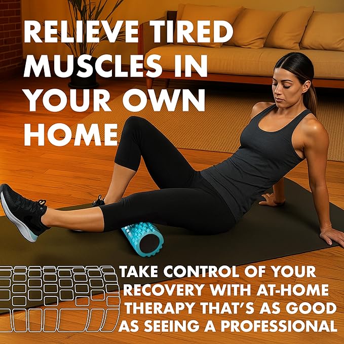 321 STRONG Foam Roller - Medium Density Deep Tissue Massager for Muscle Massage and Myofascial Trigger Point Release, with 4K eBook - Bloomnest