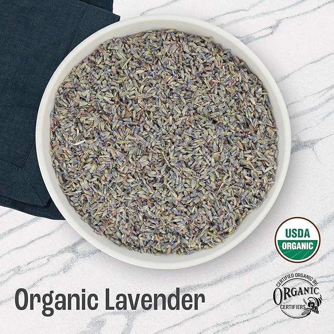 J MAC BOTANICALS, Organic Lavender Flower (4 oz), Dried Lavender Flowers, Buds, Manufactured in The USA - Bloomnest