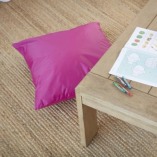 ECR4Kids, 27in Jumbo Floor Pillow, Raspberry - Bloomnest