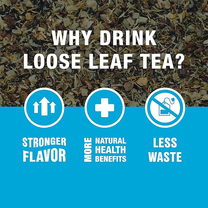 Tiesta Tea - Pear Reverie Tea, Loose Leaf, White Pear Herbal Tea, Premium Low Caffeine Tea Blend, Make Hot or Iced & Up to 200 Cups, 16 oz Resealable Bulk Pouch - Bloomnest