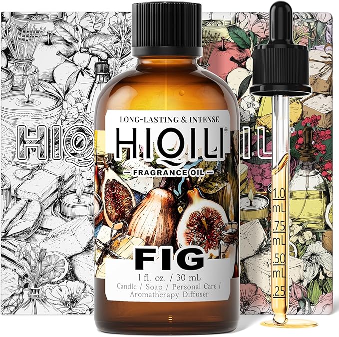 HIQILI Fig Fragrance Oil for Hotel Scent Diffuser, Candle & Soap Making Kit, Add to Skin Care, Bath & Body Products - 1 Fl Oz - Bloomnest