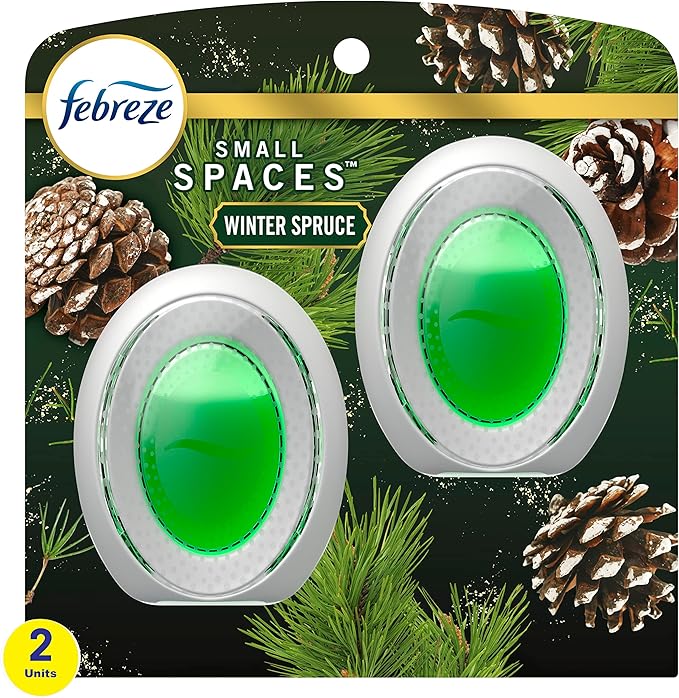 Febreze Small Spaces Air Freshener Limited Edition Scents (Winter Spruce, 2 Pack) - Bloomnest