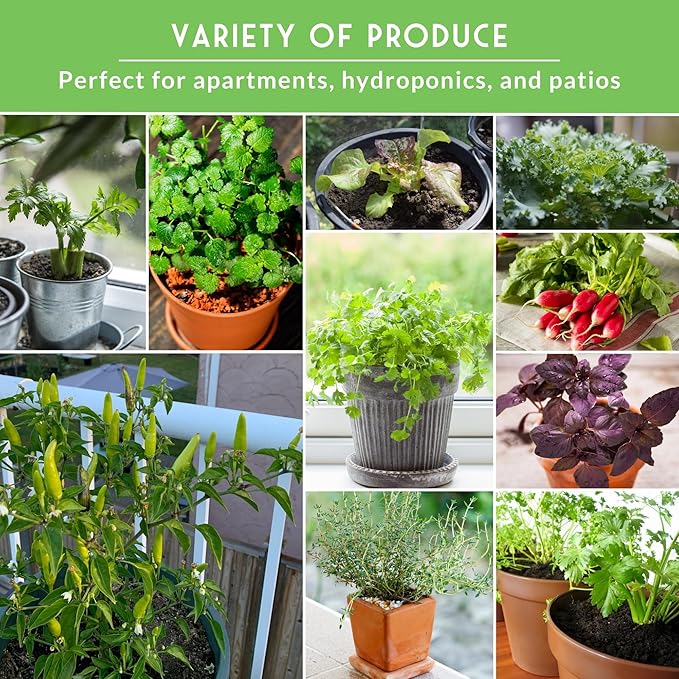 Hydroponic & Indoor Garden Seed Kit – 20 Compact Heirloom Vegetable & Herb Varieties | Apartment, Small-Space, Patio & Vertical Tower Growing | Family Garden Gift – Survival Garden Seeds - Bloomnest