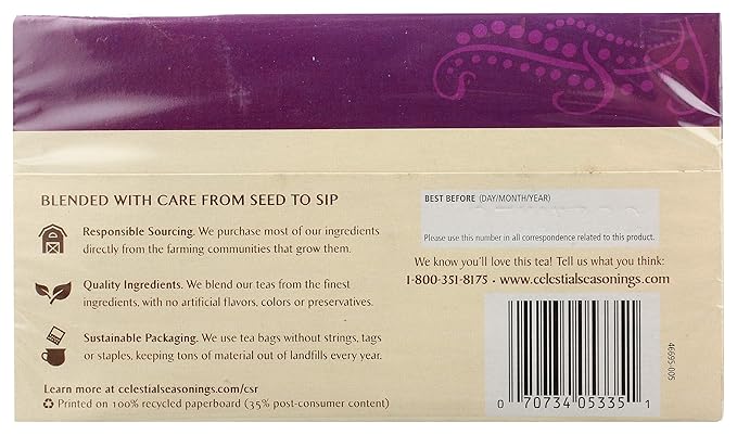 Celestial Seasonings Wild Berry Zinger Tea Bags - 20 ct - Bloomnest