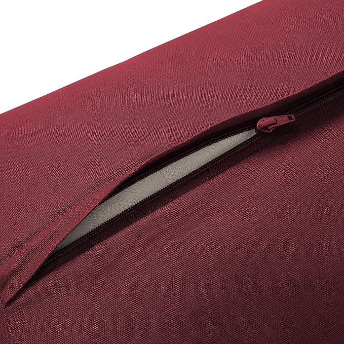 Yoga Meditation Cushion, 25" x 12" Rectangular Bolster with Organic Cotton Cover - Bloomnest