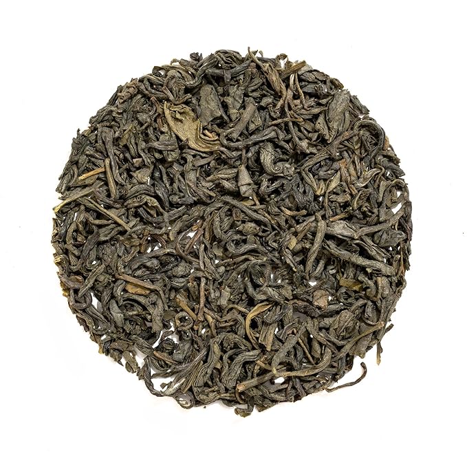 Heavenly Tea Leaves Organic Just Green, Bulk Loose Leaf Green Tea, 1 Lb. (Approx. 200 Servings) - Antioxidant Rich, Immune Boosting, Hot or Iced Tea, Great Natural Energy Source - Bloomnest