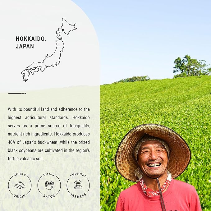 Senbird Premium Kuromamecha - Japanese Black Soybean Tea - From Hokkaido, Japan - Loose Leaf Kuromame in Airtight Tea Tin (5.3oz/150g) - Bloomnest