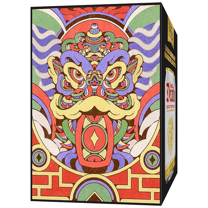 Liquid Death Soda-Flavored Sparkling Water - Cherry Obituary, Less Sugar*, Huge Flavor, No Caffeine, No Artificial Sweeteners, 12 Fl Oz (Pack of 12) - Bloomnest