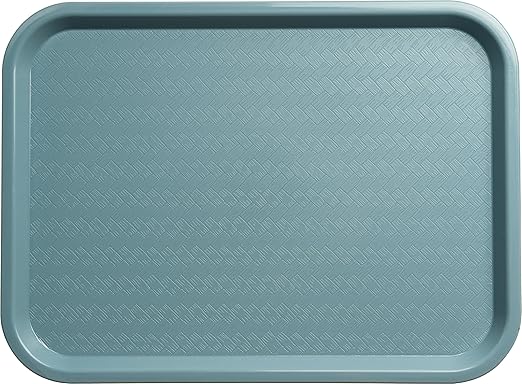 Carlisle FoodService Products Plastic Tray, 12" x 16" | Slate | Pack of 2 | Cafe | Fast Food - Bloomnest