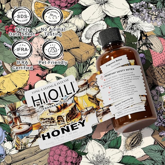 HIQILI Lilac Fragrance Oil for DIY Perfume, Candle & Soap Making, Soft Floral Scents for Essential Oils Diffuser - 1 Fl Oz HIQILI