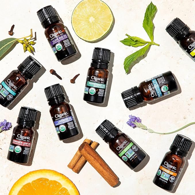 Cliganic Organic Bergamot Essential Oil, 100% Pure Natural for Aromatherapy | Non-GMO Verified (Packaging May Vary) Cliganic