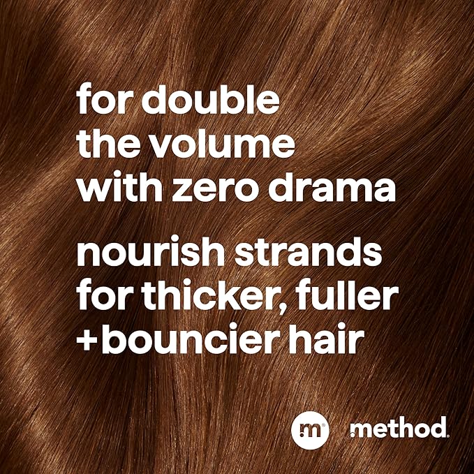 Method Volumizing Shampoo, Pure Peace with Rose, Peony, and Pink Sea Salt Scent Notes, Paraben and Sulfate Free, 14 oz (Pack of 1) - Bloomnest