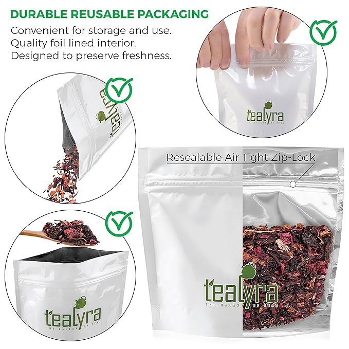 Tealyra - Cherry Goddess - Fruity Herbal Loose Leaf Tea - Caffeine-Free - Vitamin Rich - Hot and Iced - All Natural - 110g (4-ounce) - Bloomnest