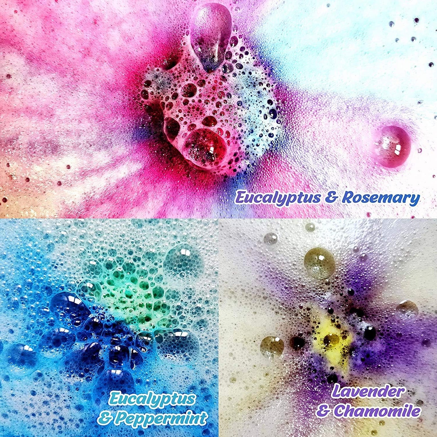 Aromatherapy Bath Bomb Set for Women & Men! Healing Essential Oil Bath Bombs Gift Box with 18 Large Natural Moisturizing Bath Fizzies Bulk Wrapped BathBomb Gift Set for Dry Skin