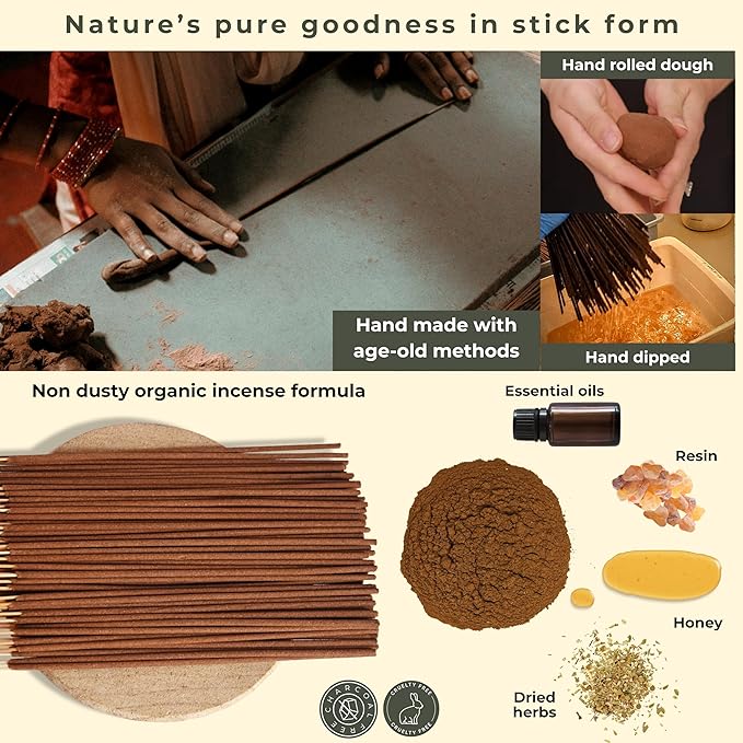 White Sage Incense Sticks - Pack of 100 Insence-Sticks for Cleansing Negative Energy - Made with Natural White Sage Smudge - Non Toxic Salvia Blanca Inciensos - Spiritual Insense Incents