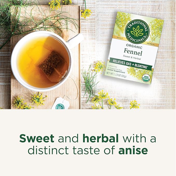 Traditional Medicinals Organic Fennel Tea, 16 Count - Bloomnest