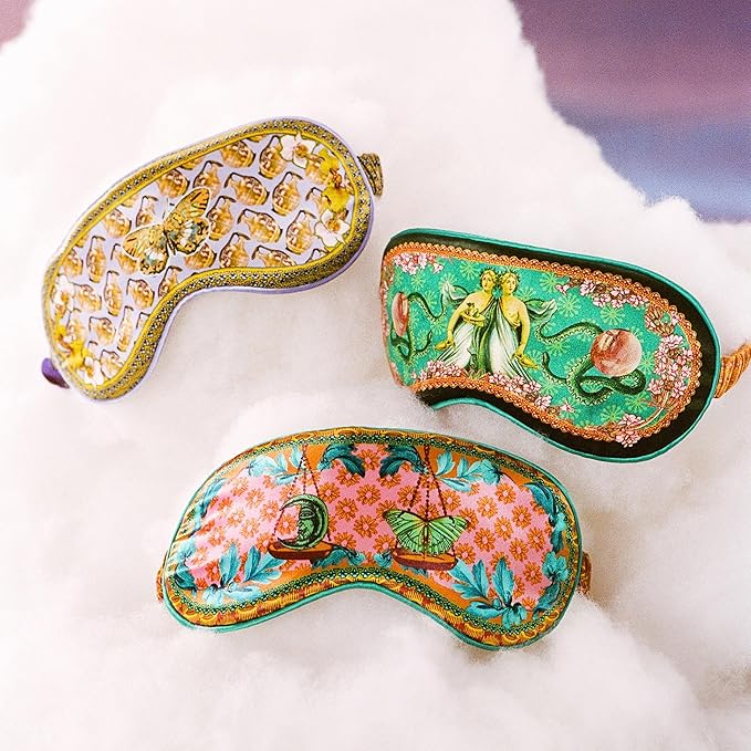slip Pure Silk Sleep Mask - 100% Pure 22 Momme Mulberry Silk Eye Mask - Comfortable Sleeping Mask with Elastic Band, Zodiac Collection: Gemini - Bloomnest