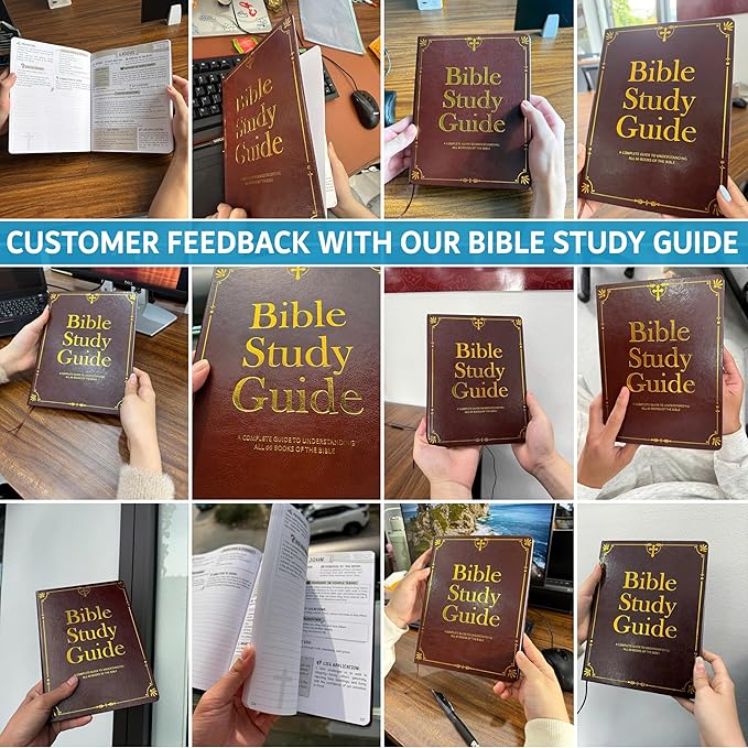 Bible Study Guide for Women & Men – Beginner-Friendly Study of All 66 Books with Life Application & Reflection Notes | Premium Lay-Flat Hardcover Devotional Journal - Bloomnest