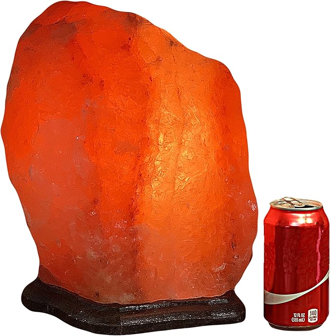 Giant Special Effect Natural Himalayan Crystal Rock Salt Lamp With Custom Base 35~45 lbs - Bloomnest