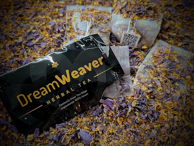 Dream Weaver Herbal Tea - 4 Tea Bags - Herbal Tea for Creativity, Meditation, Sleep, Lucid Dreaming and Women's Health - Bloomnest