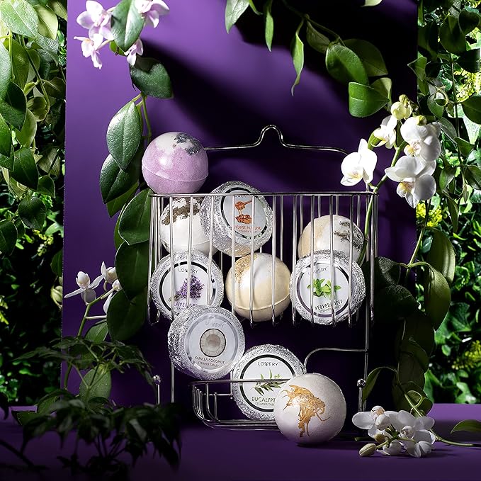 Essential Oil Shower Steamers and Bath Bombs Set - Lavender, Peppermint, Vanilla Coconut, Eucalyptus, Honey Almond Scented Aromatherapy Vaporizing Tablets, Relaxation Gifts for Women, 11pc - Bloomnest