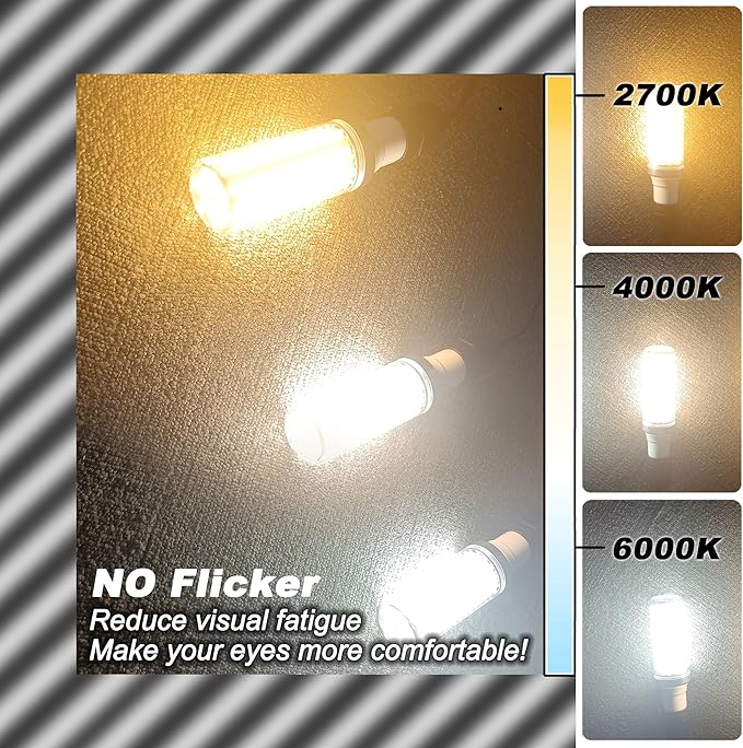Big 1.57x 4.92 inch, E26 LED Corn Light Bulbs 150 Watt Equivalent 2000 lm,2700K Warm White,15W E27 Medium Base Non-dimmable Candelabra Ceiling Fan Corn Lighting for Home Garage Warehouse Indoor,5Pack - Bloomnest