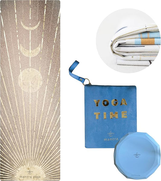 Mantra Yoga Travel PRO 1.5mm - Foldable Fitness & Exercise Mat with Bag | Lightweight, Compact & Eco-Friendly | Non-Slip & Washable | For All Types of Yoga | 72" L x 24" W | 2.6 lbs