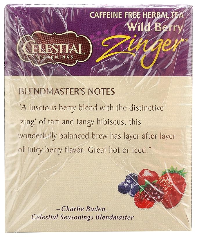 Celestial Seasonings Wild Berry Zinger Tea Bags - 20 ct - Bloomnest