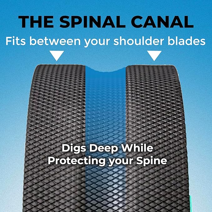 Chirp Wheel Foam Roller – Targeted Back & Neck Relief, Lumbar Spine Stretcher, Spinal Decompression Back Stretcher, Massage Roller with Density Foam for Physical Therapy, Supports 500lbs, 4-Pack Mint