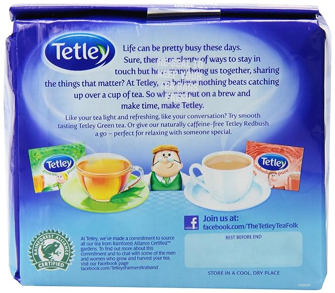 Tetley Tea, 80 Count Tea Bag (Pack of 6) - Bloomnest