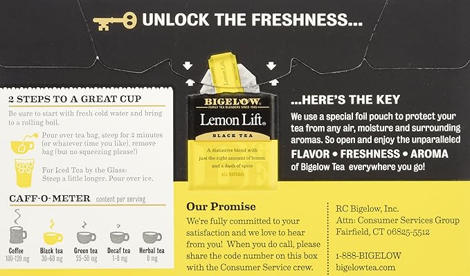 BIGELOW Lemon Lift Tea (Pack Of 3) - Bloomnest