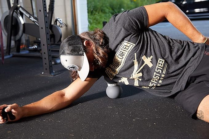Fitness Infinity Roller, Peanut Foam Massage Ball, Large 8-Inch Double Exercise Roller (Gray - Standard) - Bloomnest