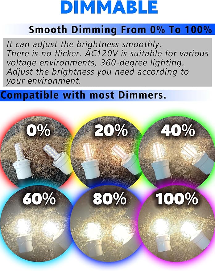 E17 LED Dimmable Under Hood Microwave Bulb 40W Equivalent, 125v 4W 450LM Microwave Oven Stove Bulb, 8206232A T7 E17 Intermediate Base 6000K for Appliance Range Hood Light 2Pack - Bloomnest