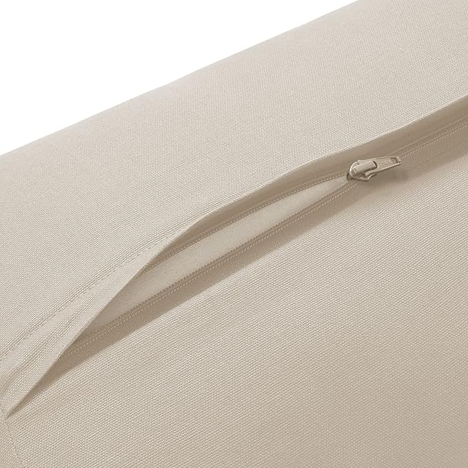 Yoga Meditation Cushion, 25" x 12" Rectangular Bolster with Organic Cotton Cover - Bloomnest