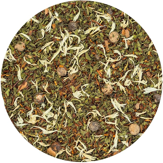 Tiesta Tea - Cocoa Mint Chill Loose Leaf Tea, Chocolate Peppermint Herbal Rooibos Blend, Non-Caffeinated, Brew Hot or Iced, Refillable Tin, Makes Up to 50 Cups, 3 Ounce - Bloomnest