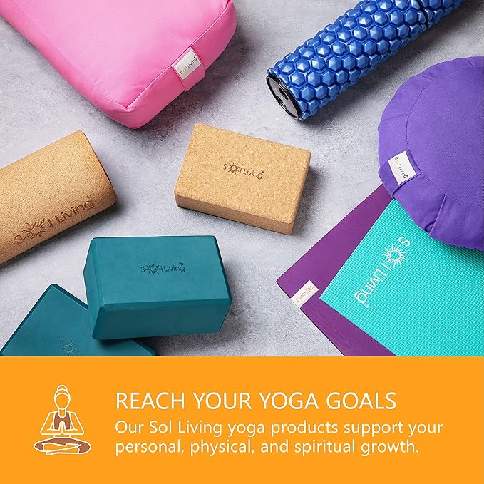 Meditation Cushion Sol Living Yoga Floor Pillow 100% Cotton Floor Cushion Removable Cover Firm Comfort Yoga Floor Cushion Seating for Adults Machine Washable Zafu Meditation Pillow Pouf Bolster Pillow