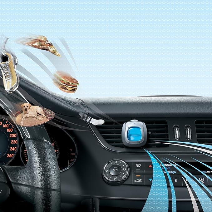 Febreze Car Air Fresheners, New Car Scent, Odor Eliminator for Strong Odors Car Vent Clips (2 Count) - Bloomnest