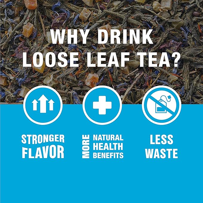 Tiesta Tea - 7 Green Teas Dry Flight Sampler, Loose Leaf, Medium Caffeine Hot & Iced Tea, Premium Green Tea Blends, 7 Resealable Sample Pouches - Bloomnest