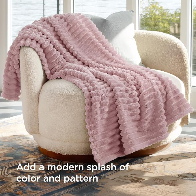 Bedsure GentleSoft Pink Twin XL Blanket for Bed - Cozy Soft Blankets for Women, Cute Small Fleece Throws for Girls, Birthday Gifts for Women Decor Gifts for Mom, 66x90 Inches - Bloomnest
