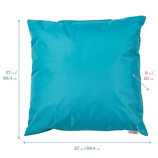 ECR4Kids Jumbo Floor Pillow, 27in, Flexible Seating, Turquoise - Bloomnest