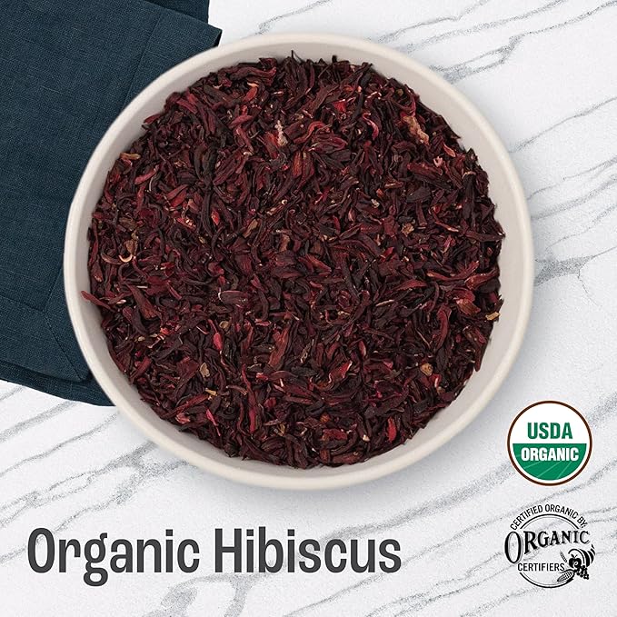 J Mac Botanicals, Certified Organic Hibiscus Flower, loose leaf tea, Flor de Jamaica - Bloomnest