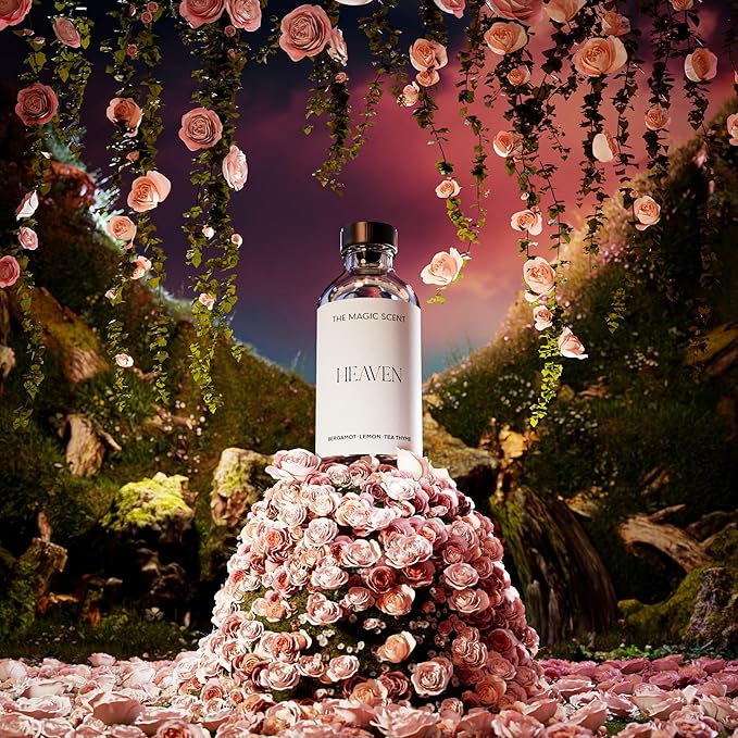 The Magic Scent Heaven Hotel Scent Diffuser Oil - Cold-Air & Ultrasonic Fragrance Oil for Diffuser Inspired by The Aria Hotel, Las Vegas - Essential Oils for Diffusers Aromatherapy - 4 fl oz, 120 mL - Bloomnest